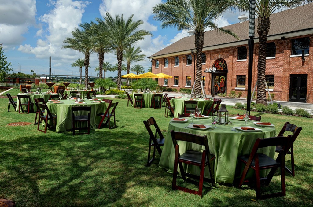 Outdoor, waterfront areas for special events